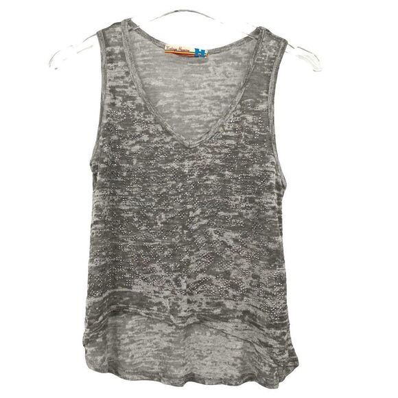 Vintage Havana Sheer Burnout Cropped Tank w/ Sequins, Size M - Picture 2 of 6